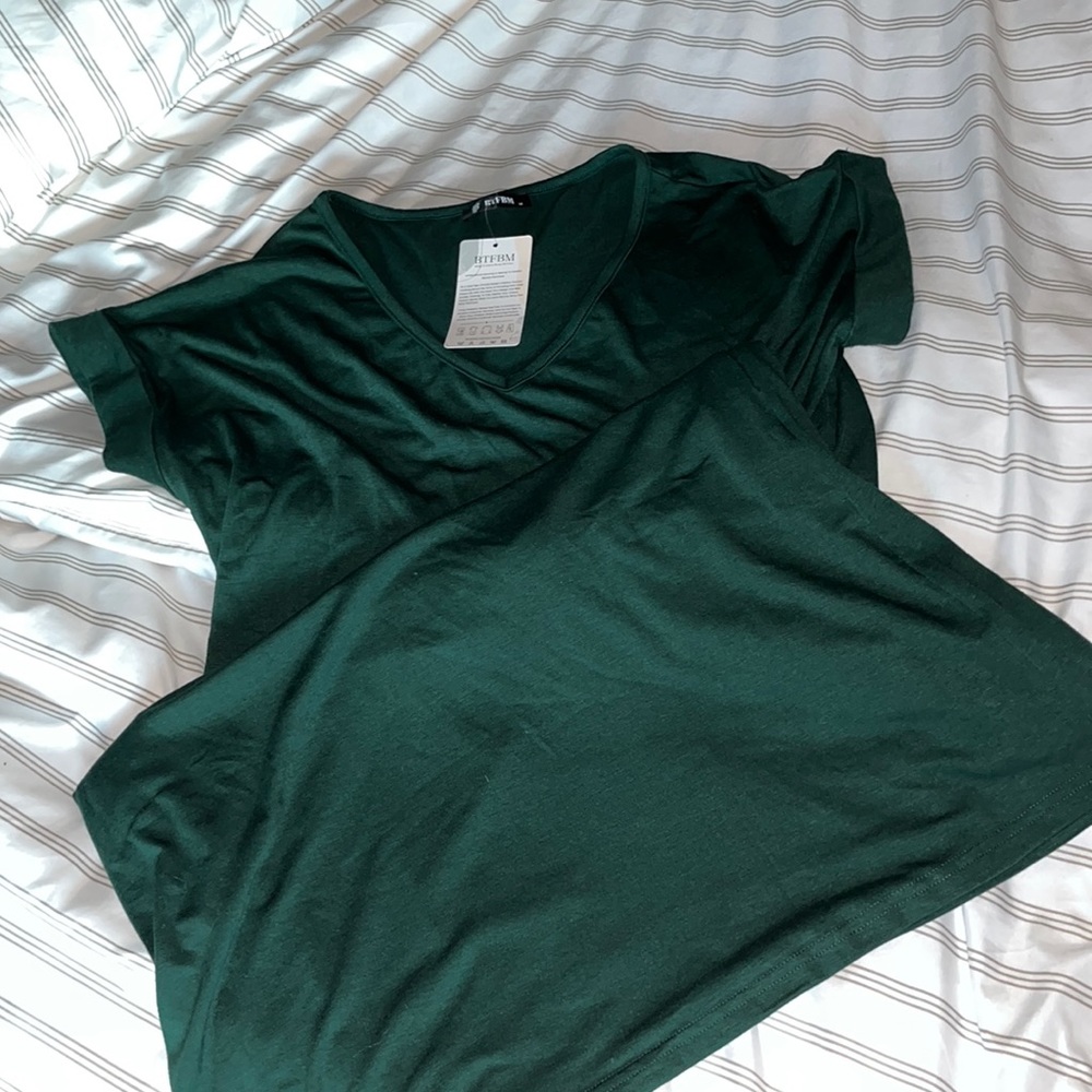 Emerald Green T-Shirt Dress
